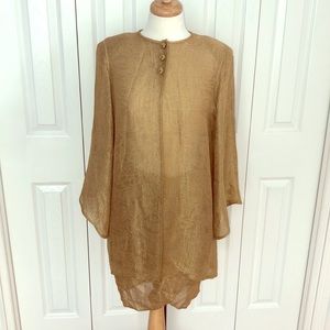 Oscar de la Renta for Neiman Marcus metallic suit